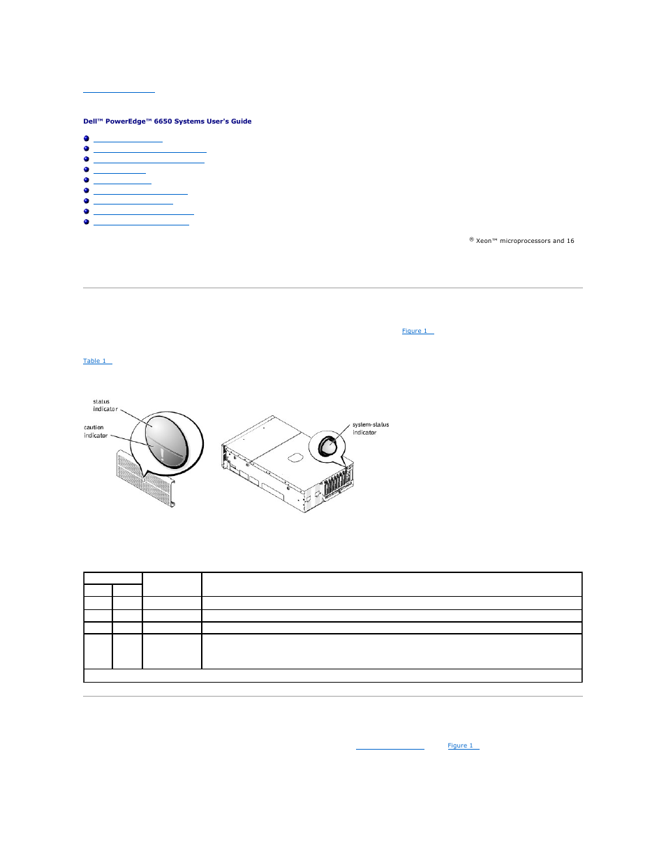 System overview, Front-bezel indicators, Front-panel indicators and features | Dell PowerEdge 6650 User Manual | Page 17 / 44