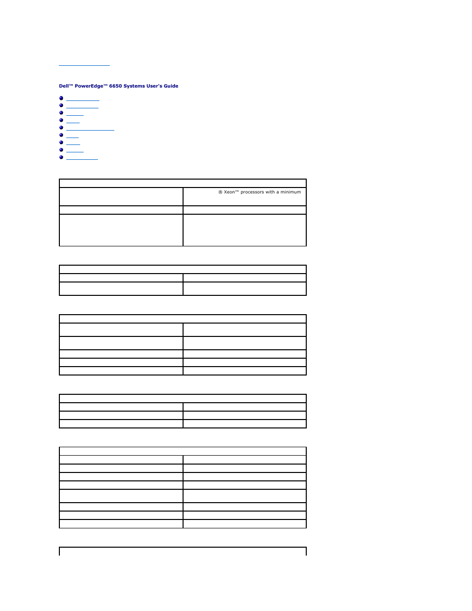 Technical specifications | Dell PowerEdge 6650 User Manual | Page 2 / 44