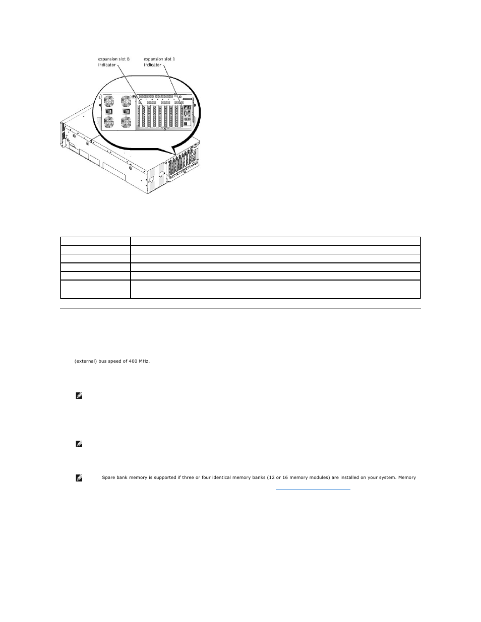 System features, Panel vents, Table 1 | Dell PowerEdge 6650 User Manual | Page 21 / 44