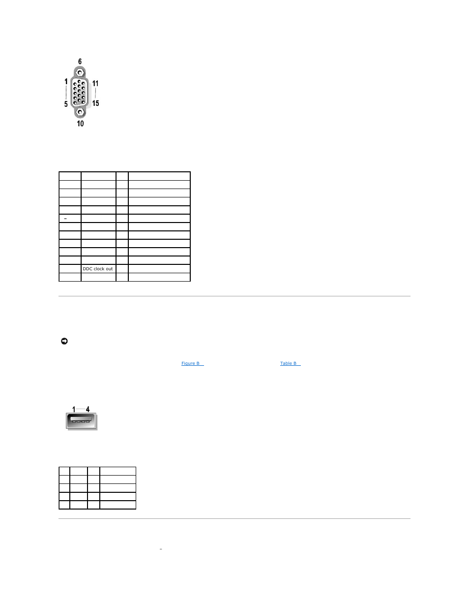 Usb connectors, Integrated nic connectors, Table b | Dell PowerEdge 6650 User Manual | Page 7 / 44