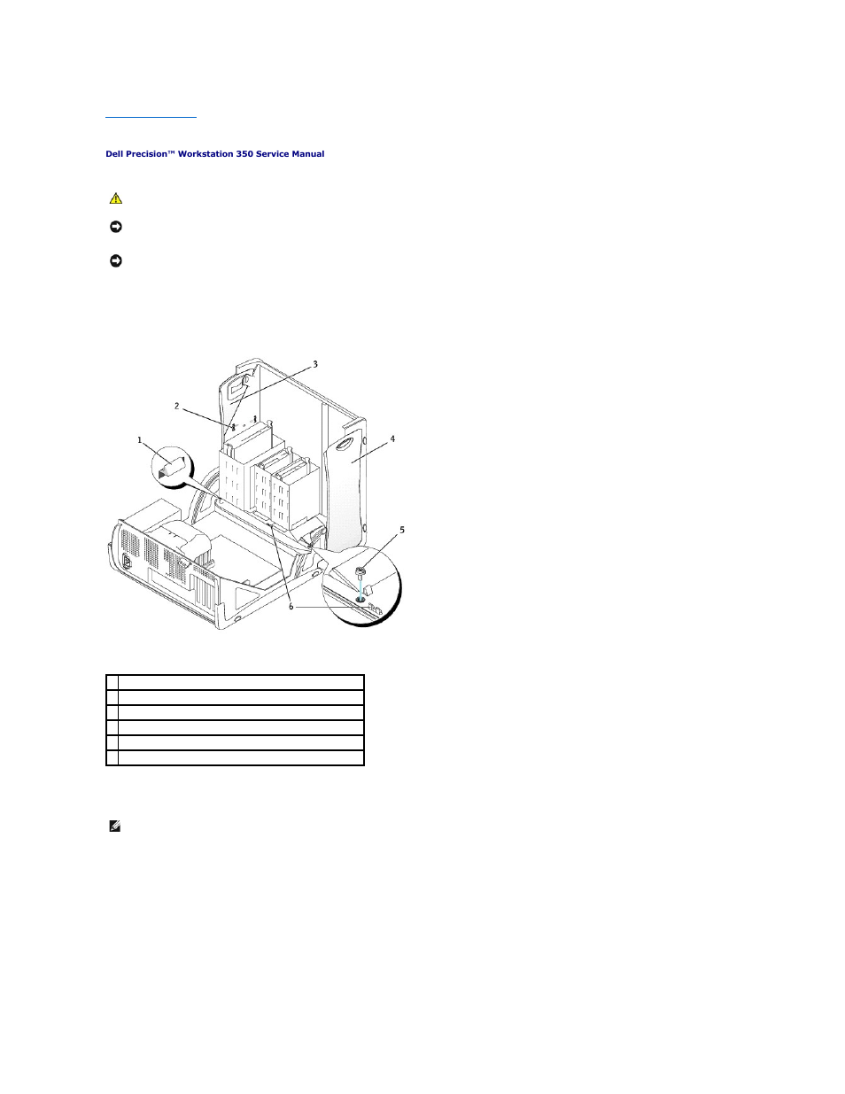Control panel, Removing the control panel | Dell Precision 350 User Manual | Page 9 / 40