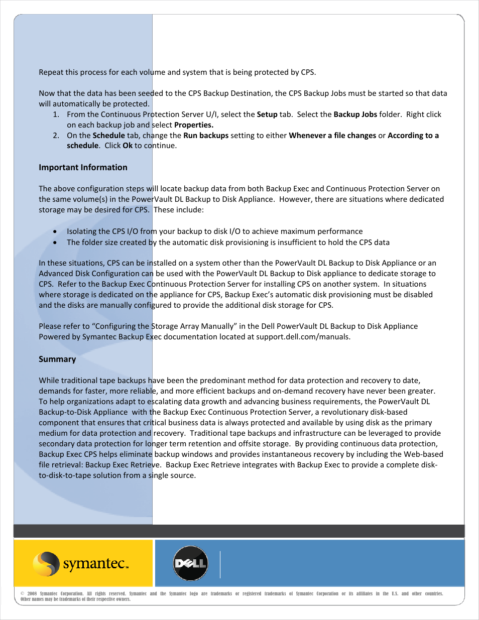 Dell PowerVault DL2200 User Manual | Page 25 / 25