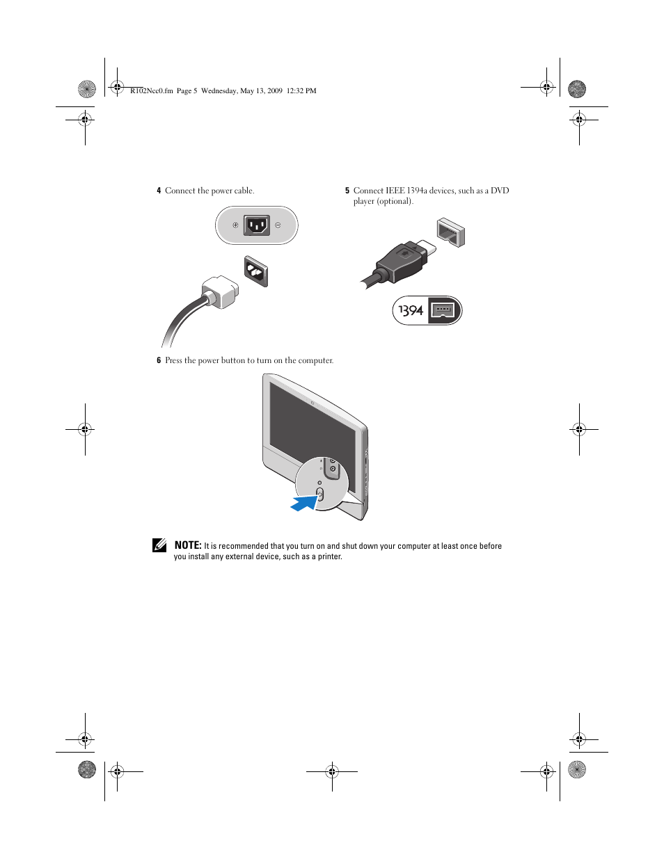 Dell Vostro 320 (Mid 2009) User Manual | Page 5 / 8