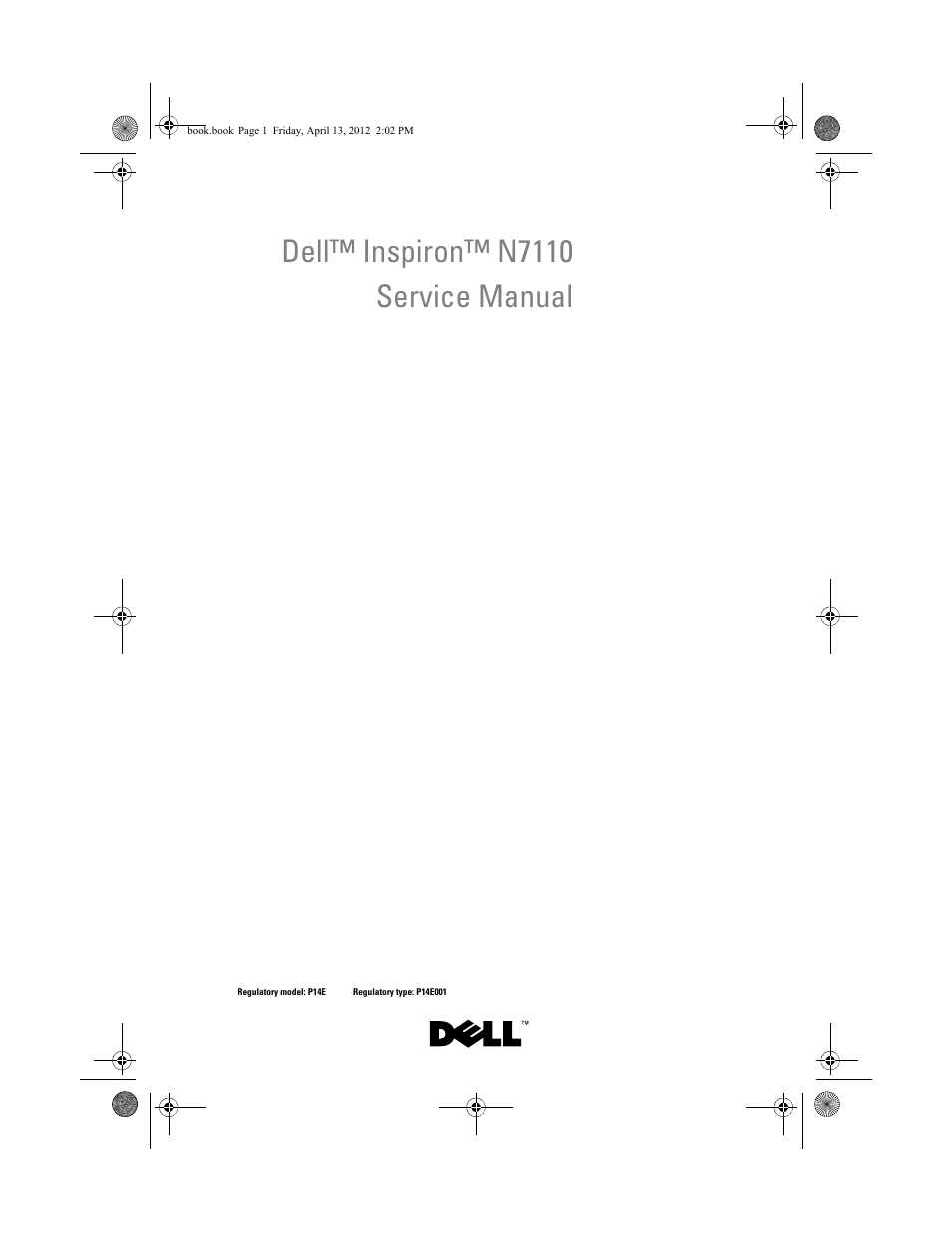 Dell Inspiron 17R (N7110, Early 2011) User Manual | 116 pages