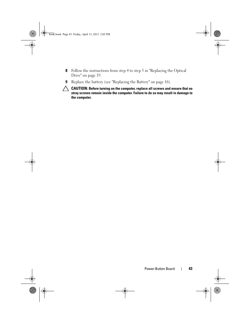 Dell Inspiron 17R (N7110, Early 2011) User Manual | Page 43 / 116