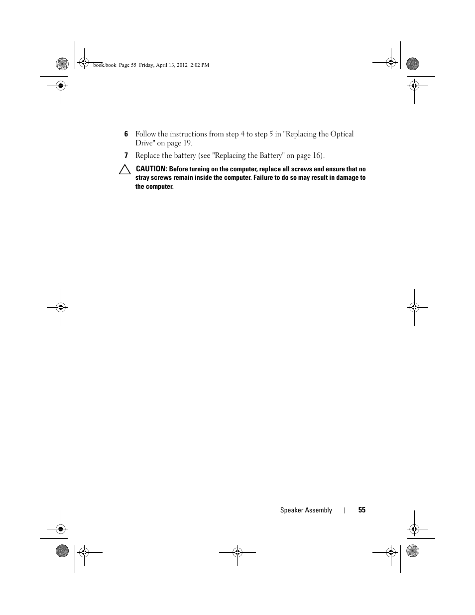 Dell Inspiron 17R (N7110, Early 2011) User Manual | Page 55 / 116