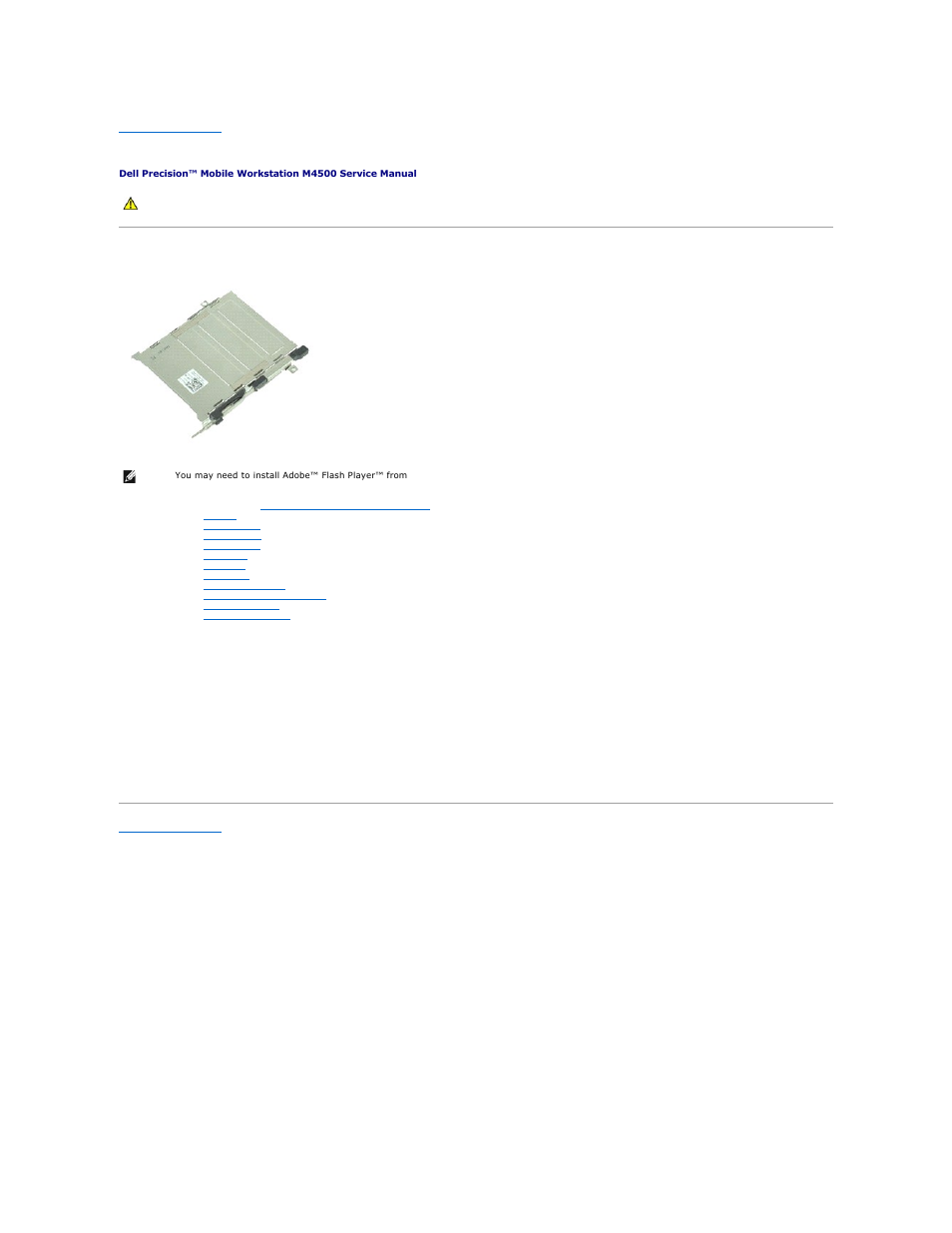 Pcmcia card cage, Removing the pcmcia card cage, Replacing the pcmcia card cage | Dell Precision M4500 (Early 2010) User Manual | Page 39 / 54