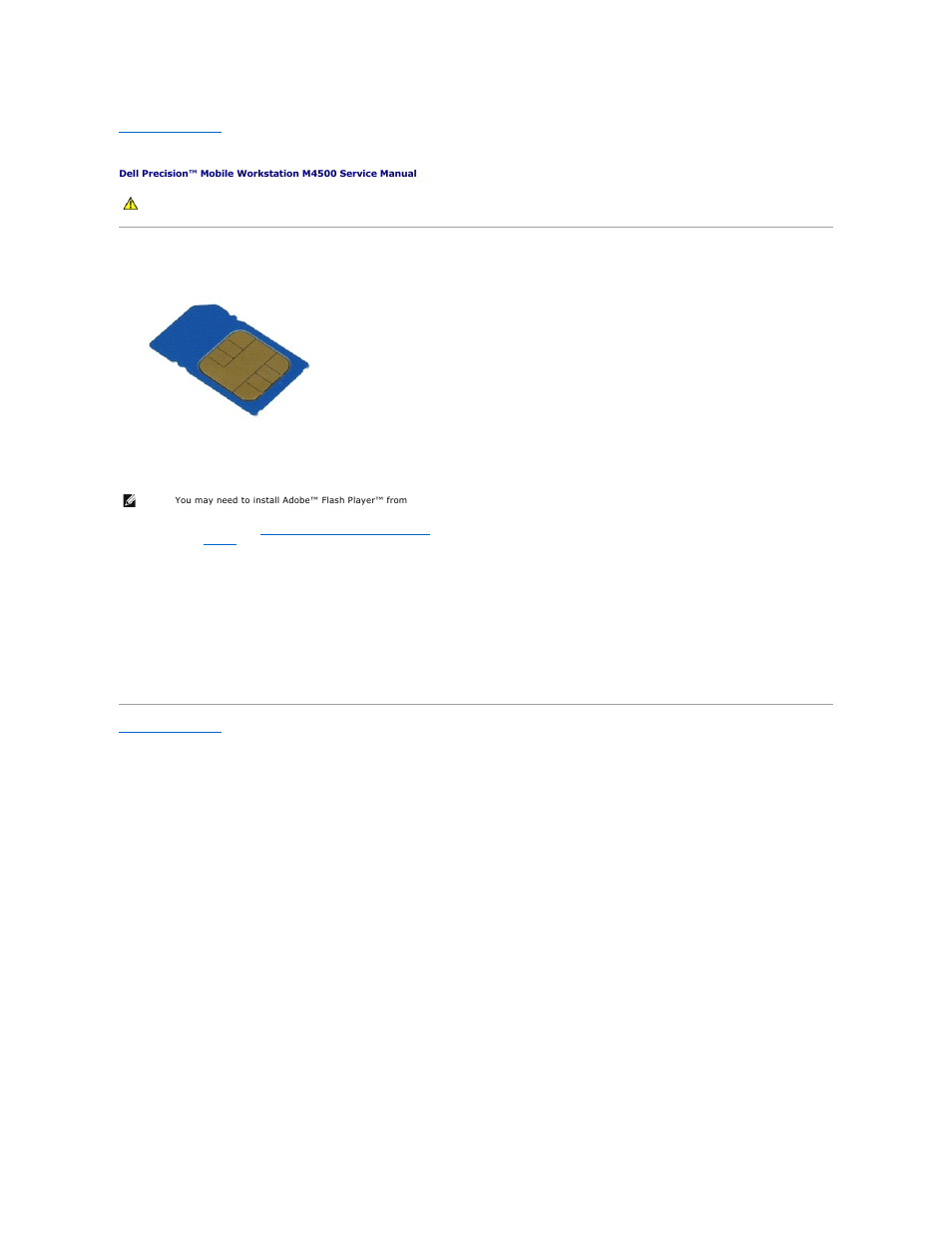 Subscriber identity module (sim) card, Removing the sim card, Replacing the sim card | Dell Precision M4500 (Early 2010) User Manual | Page 43 / 54