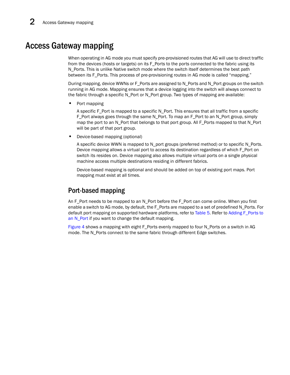 Access gateway mapping, Port-based mapping | Dell POWEREDGE M1000E User Manual | Page 30 / 96