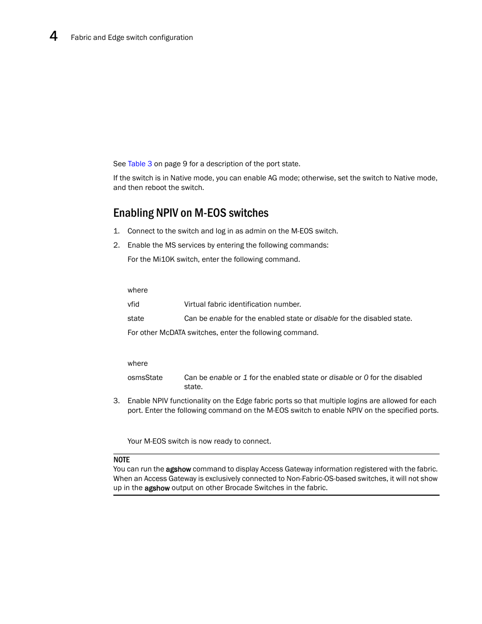 Enabling npiv on m-eos switches | Dell POWEREDGE M1000E User Manual | Page 86 / 96