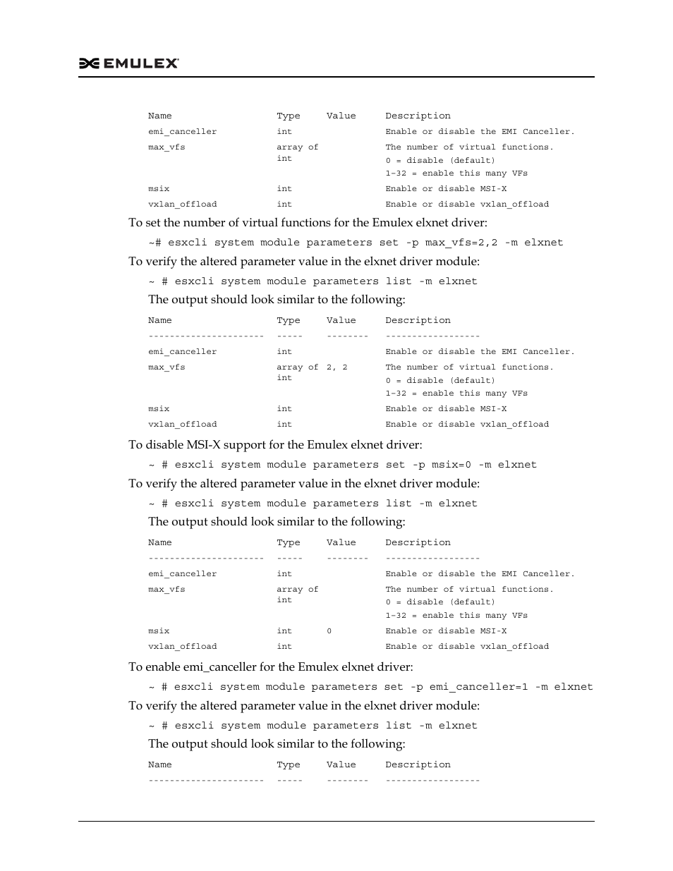 The output should look similar to the following | Dell Emulex Family of Adapters User Manual | Page 1008 / 1815