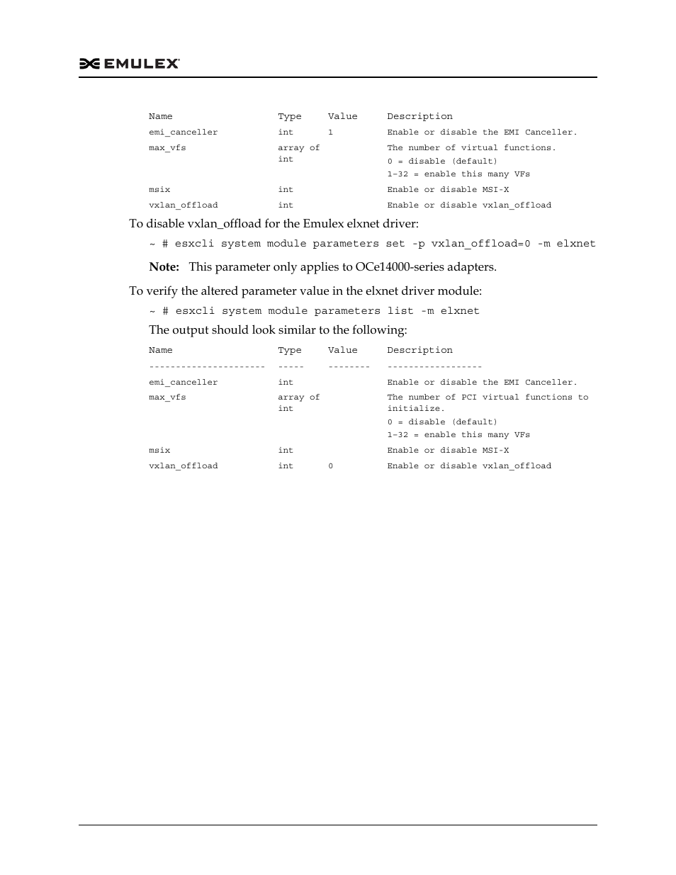 The output should look similar to the following | Dell Emulex Family of Adapters User Manual | Page 1009 / 1815