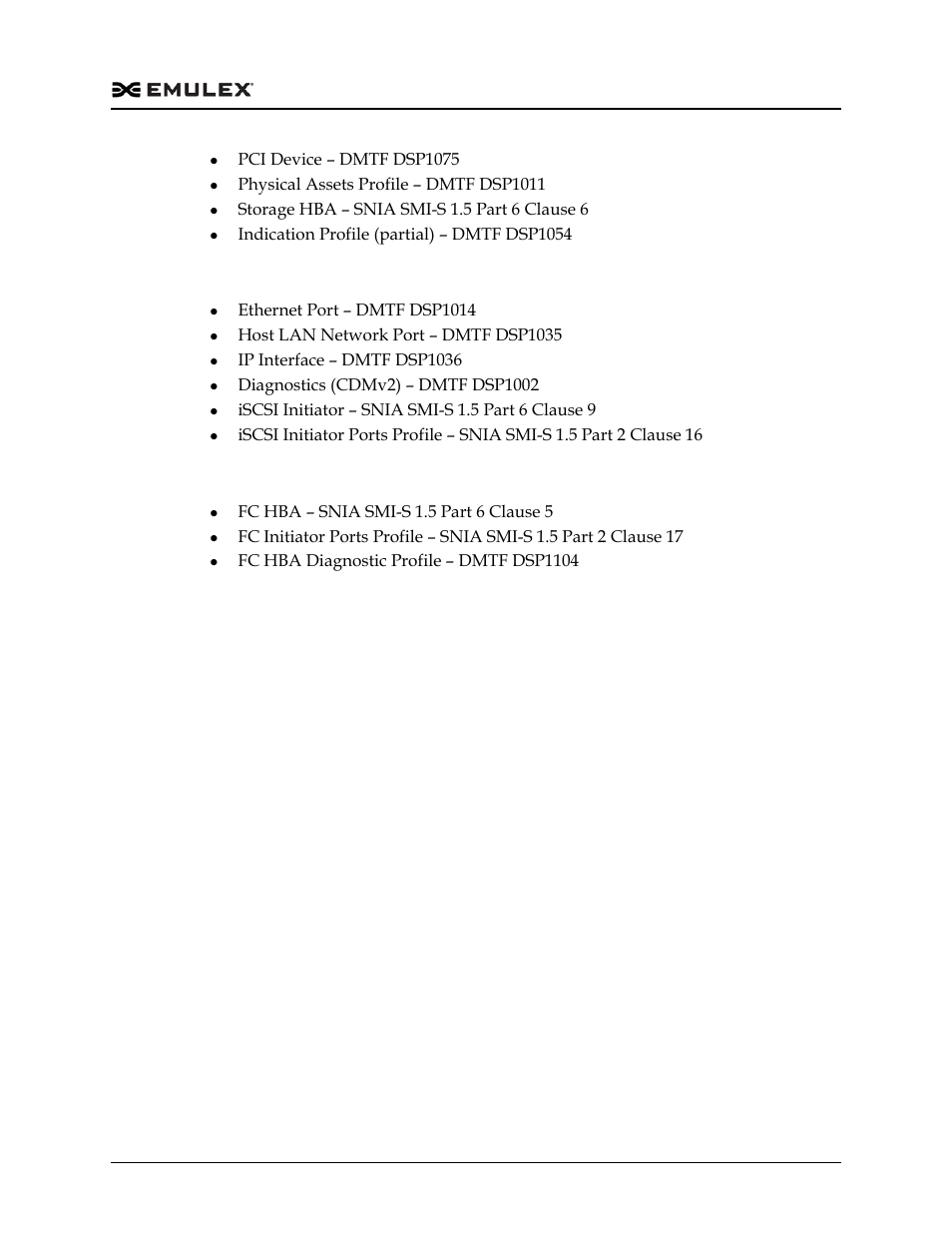 Emulex ucnas only, Emulex fc hbas only | Dell Emulex Family of Adapters User Manual | Page 1150 / 1815