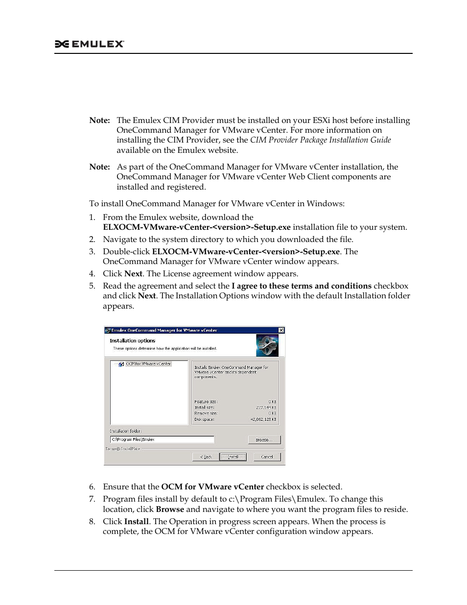 Installing onecommand manager for vmware vcenter, Installing onecommand manager for vmware vcenter 9, Figure 2-1 | Dell Emulex Family of Adapters User Manual | Page 1169 / 1815
