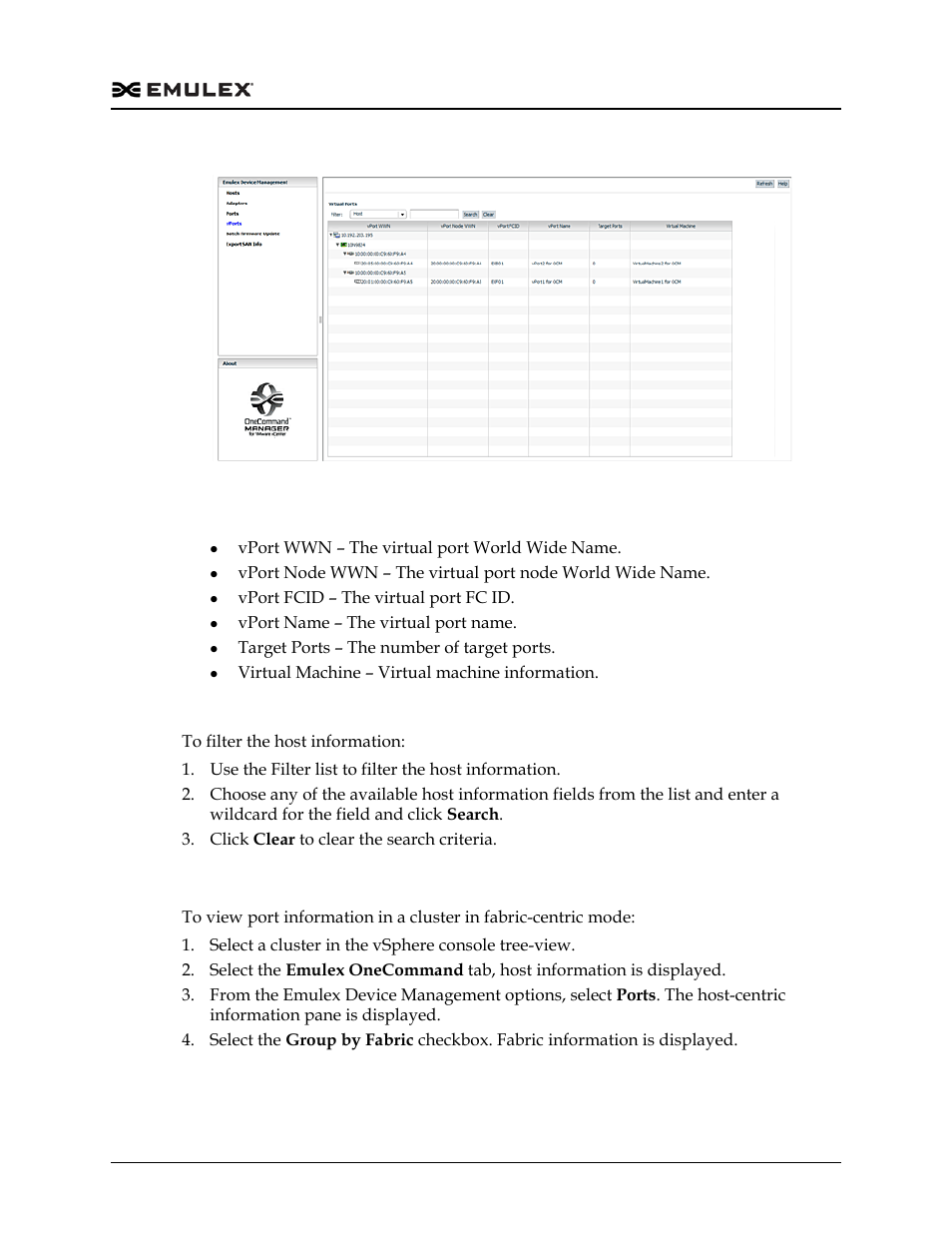 Virtual port information field definitions, Figure 4-5 | Dell Emulex Family of Adapters User Manual | Page 1188 / 1815