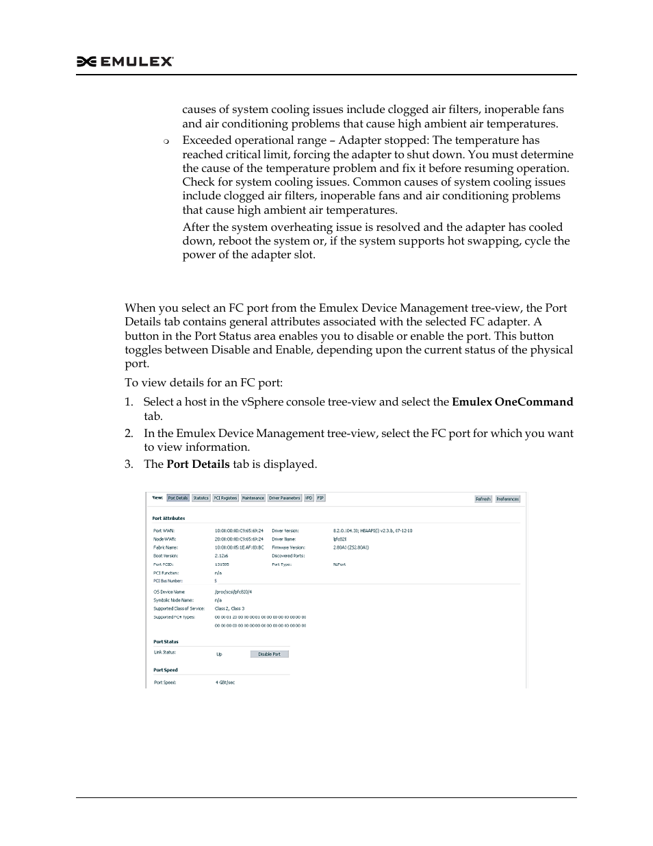 Viewing fc port details and changing link state, Figure 6-2 | Dell Emulex Family of Adapters User Manual | Page 1197 / 1815