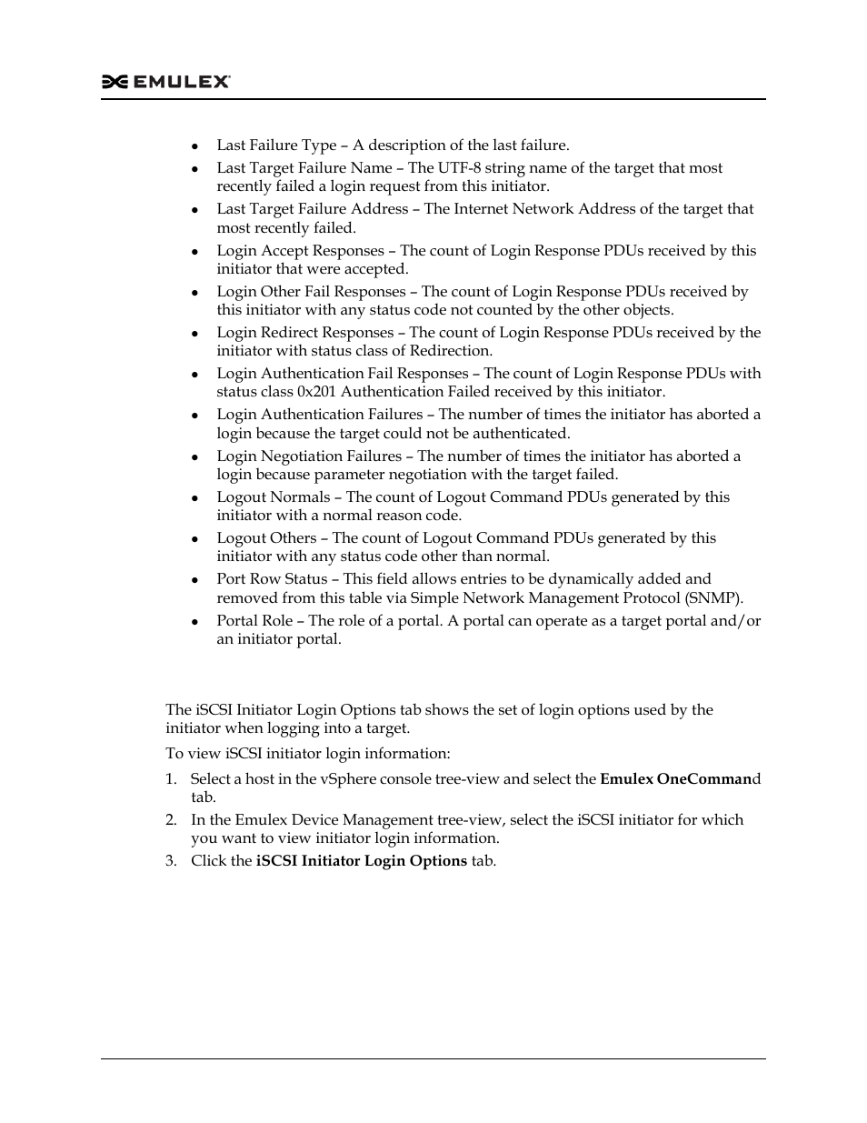 Viewing iscsi initiator login options | Dell Emulex Family of Adapters User Manual | Page 1228 / 1815