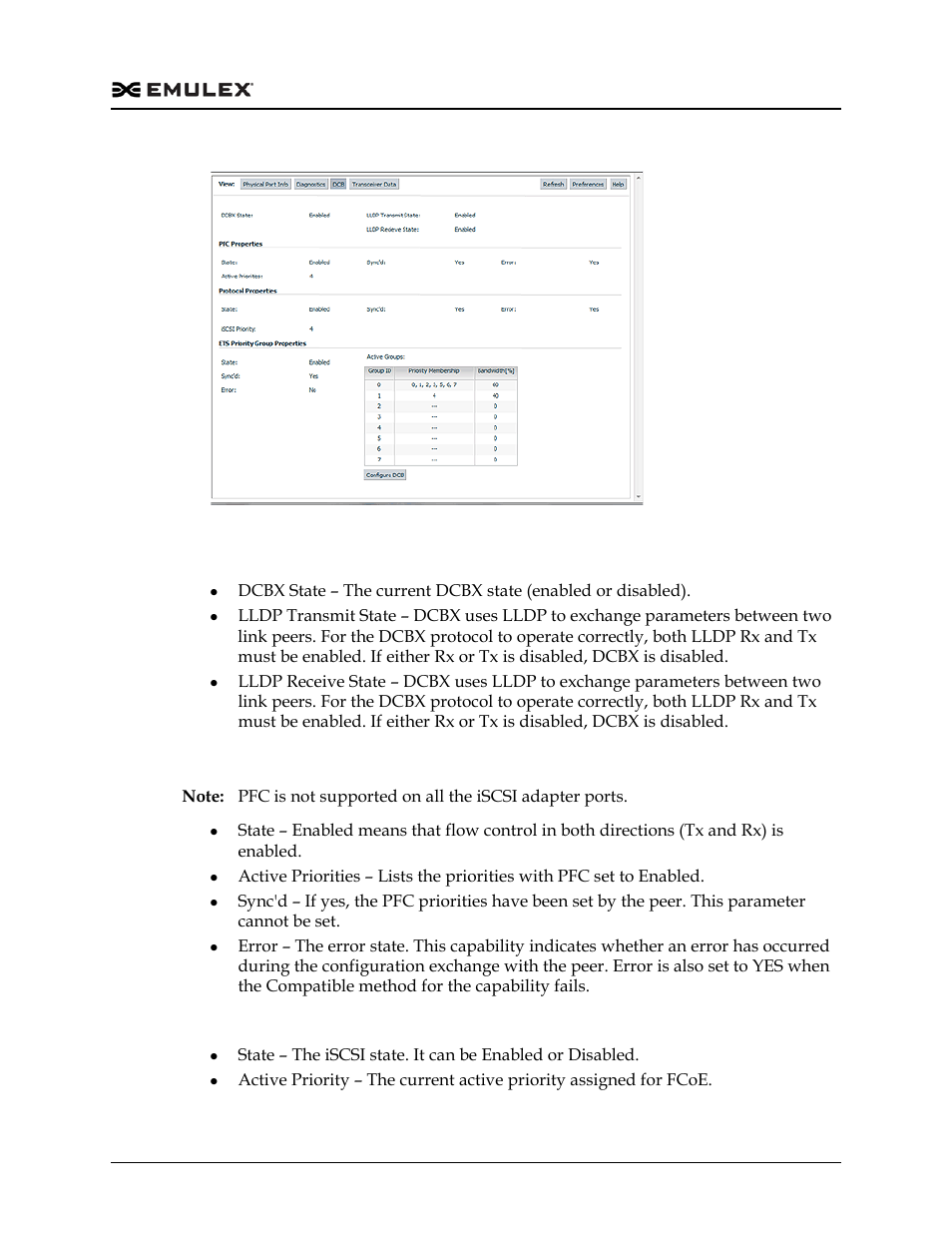 Dcb tab field definitions, Figure 6-34 | Dell Emulex Family of Adapters User Manual | Page 1239 / 1815