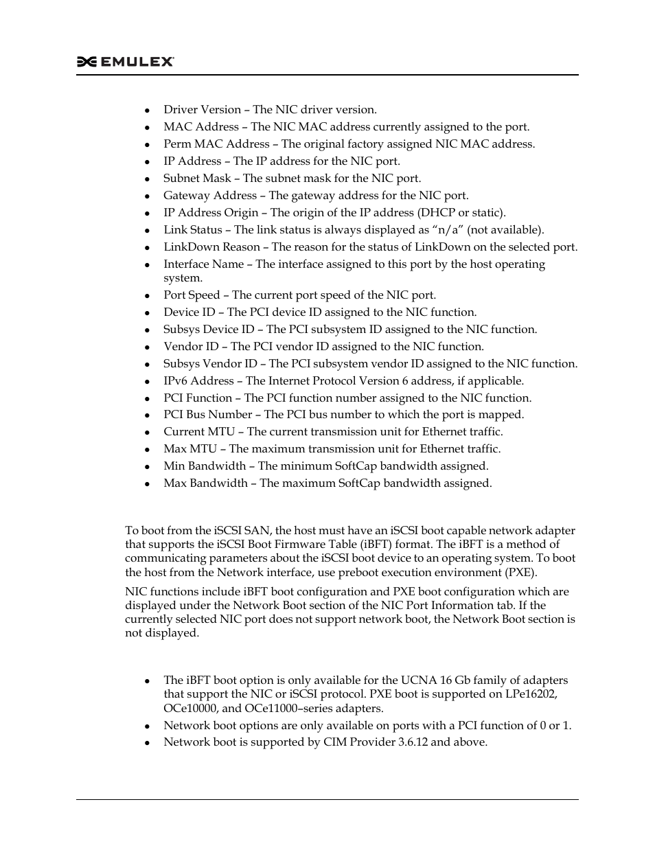 Network boot | Dell Emulex Family of Adapters User Manual | Page 1245 / 1815