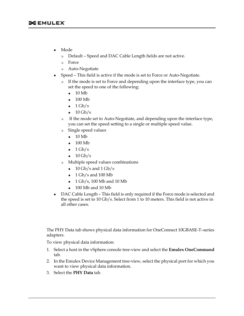 Change port speed field definitions | Dell Emulex Family of Adapters User Manual | Page 1264 / 1815