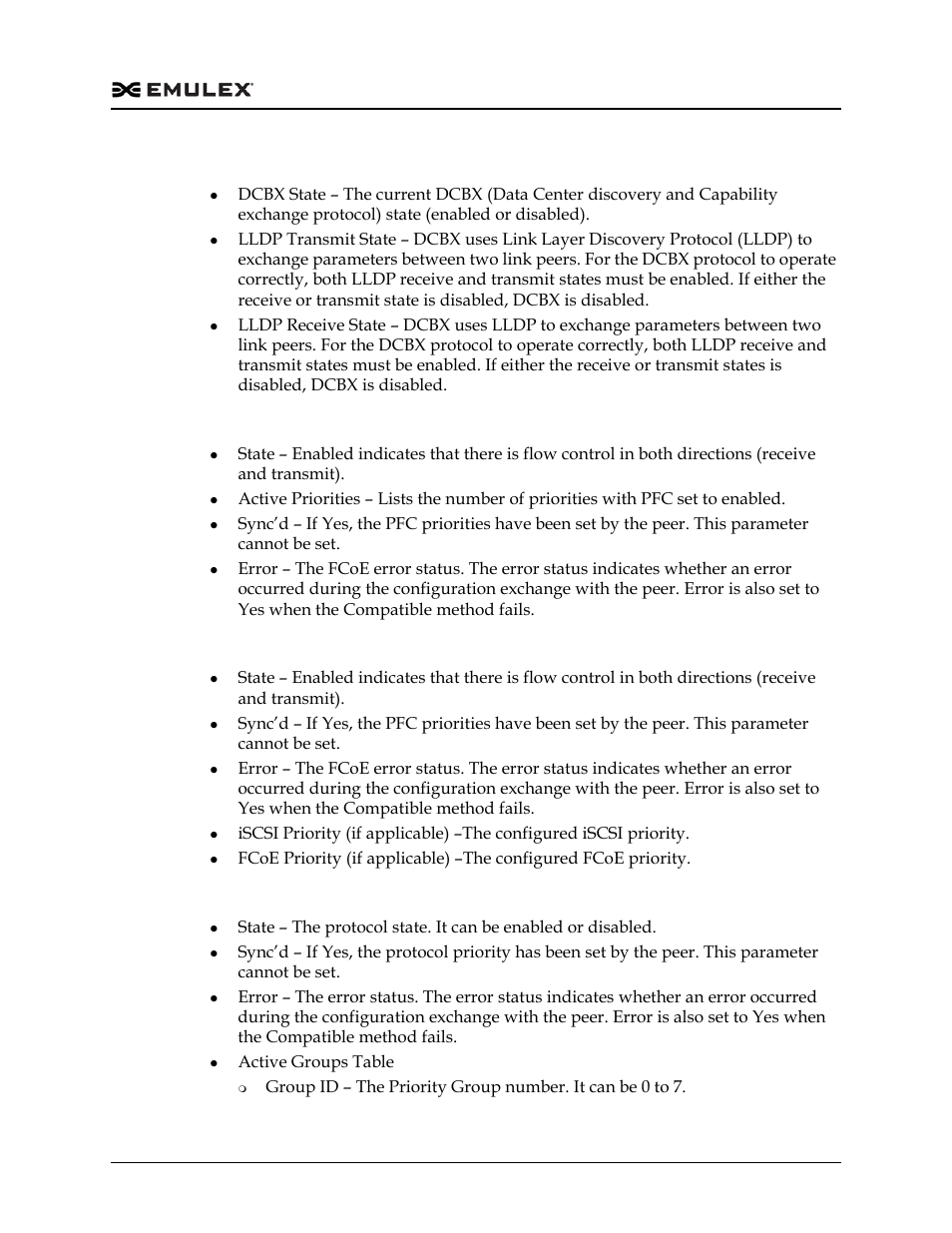 Dcb tab field definitions | Dell Emulex Family of Adapters User Manual | Page 1268 / 1815