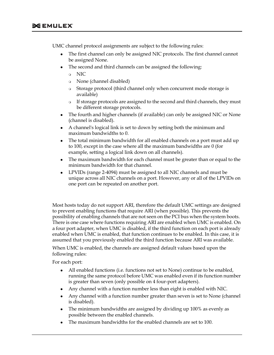 Default umc settings | Dell Emulex Family of Adapters User Manual | Page 1279 / 1815