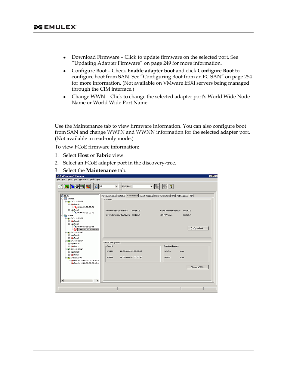 Viewing fcoe maintenance information, Figure 8-10 | Dell Emulex Family of Adapters User Manual | Page 128 / 1815