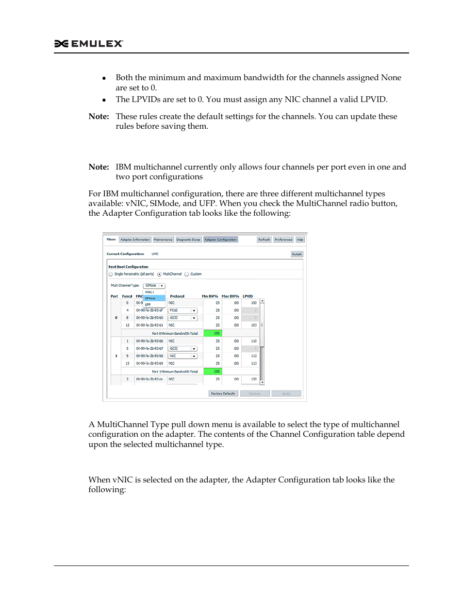 Ibm multichannel configuration view, Multichannel vnic configuration, Figure 6-62 | Dell Emulex Family of Adapters User Manual | Page 1280 / 1815