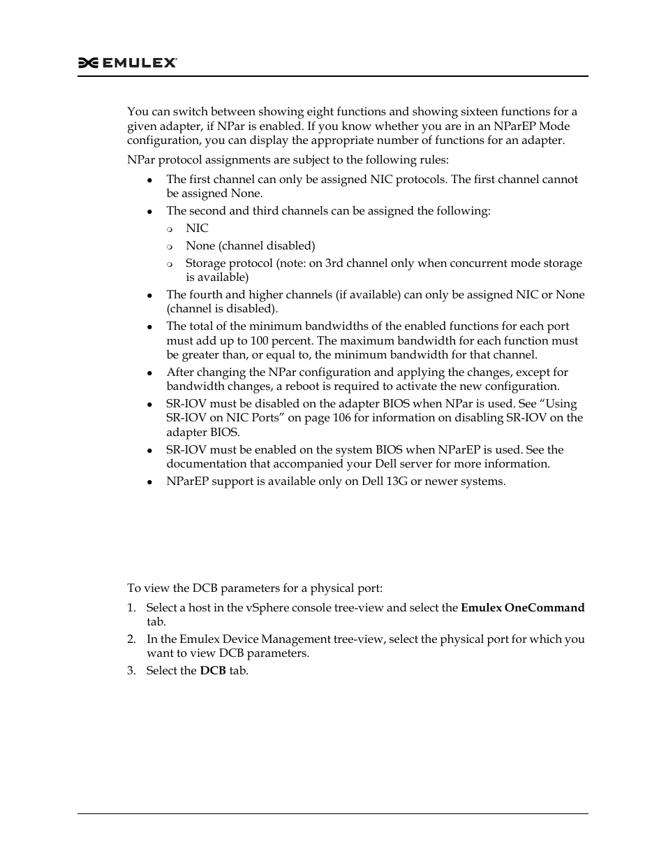 Viewing physical port dcb parameters | Dell Emulex Family of Adapters User Manual | Page 1287 / 1815