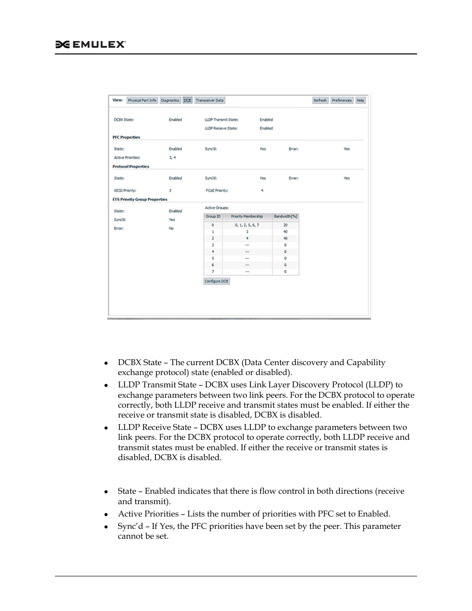Dcb tab field definitions, Figure 6-71 | Dell Emulex Family of Adapters User Manual | Page 1288 / 1815