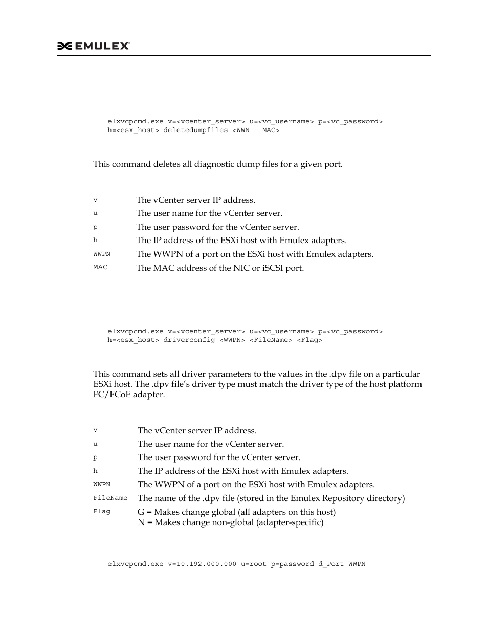 Deletedumpfiles, Driverconfig, D_port | D_port” (als | Dell Emulex Family of Adapters User Manual | Page 1341 / 1815