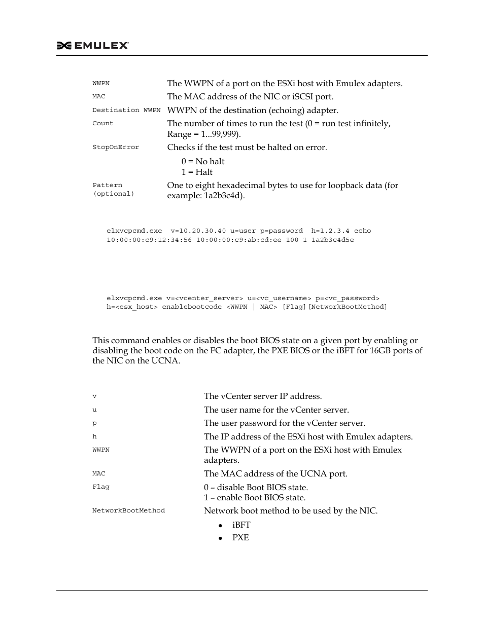 Enablebootcode | Dell Emulex Family of Adapters User Manual | Page 1345 / 1815