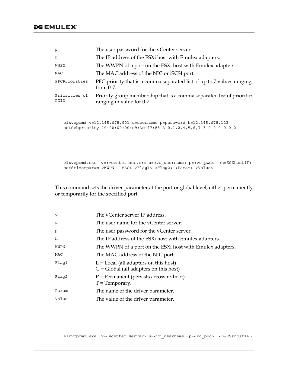 Setdriverparam, Setdriverparamdefaults | Dell Emulex Family of Adapters User Manual | Page 1378 / 1815