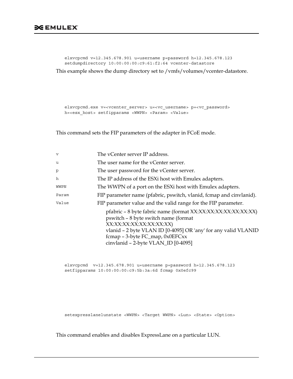 Setfipparams | Dell Emulex Family of Adapters User Manual | Page 1380 / 1815