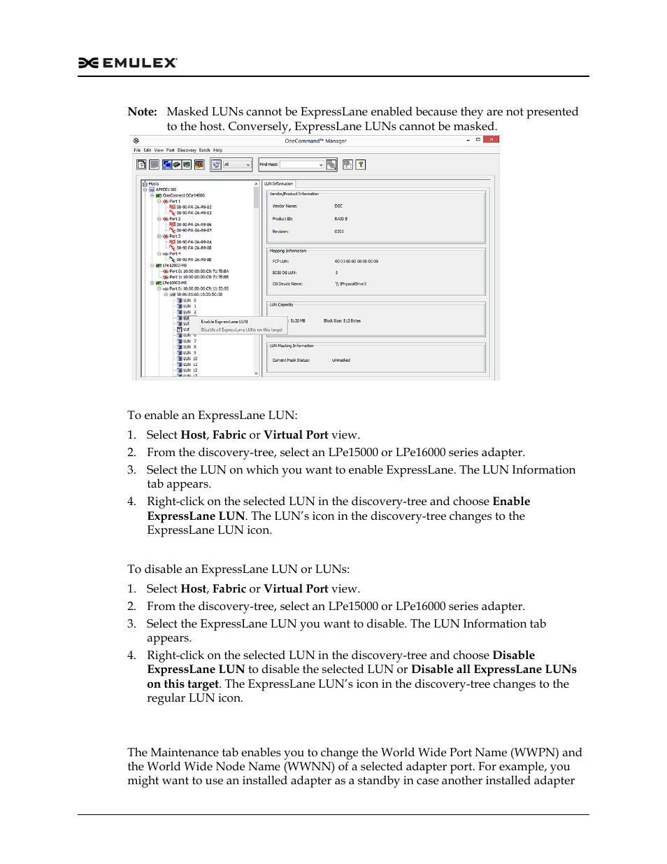 Changing fc/fcoe world wide port and node names, Figure 8-18 | Dell Emulex Family of Adapters User Manual | Page 140 / 1815