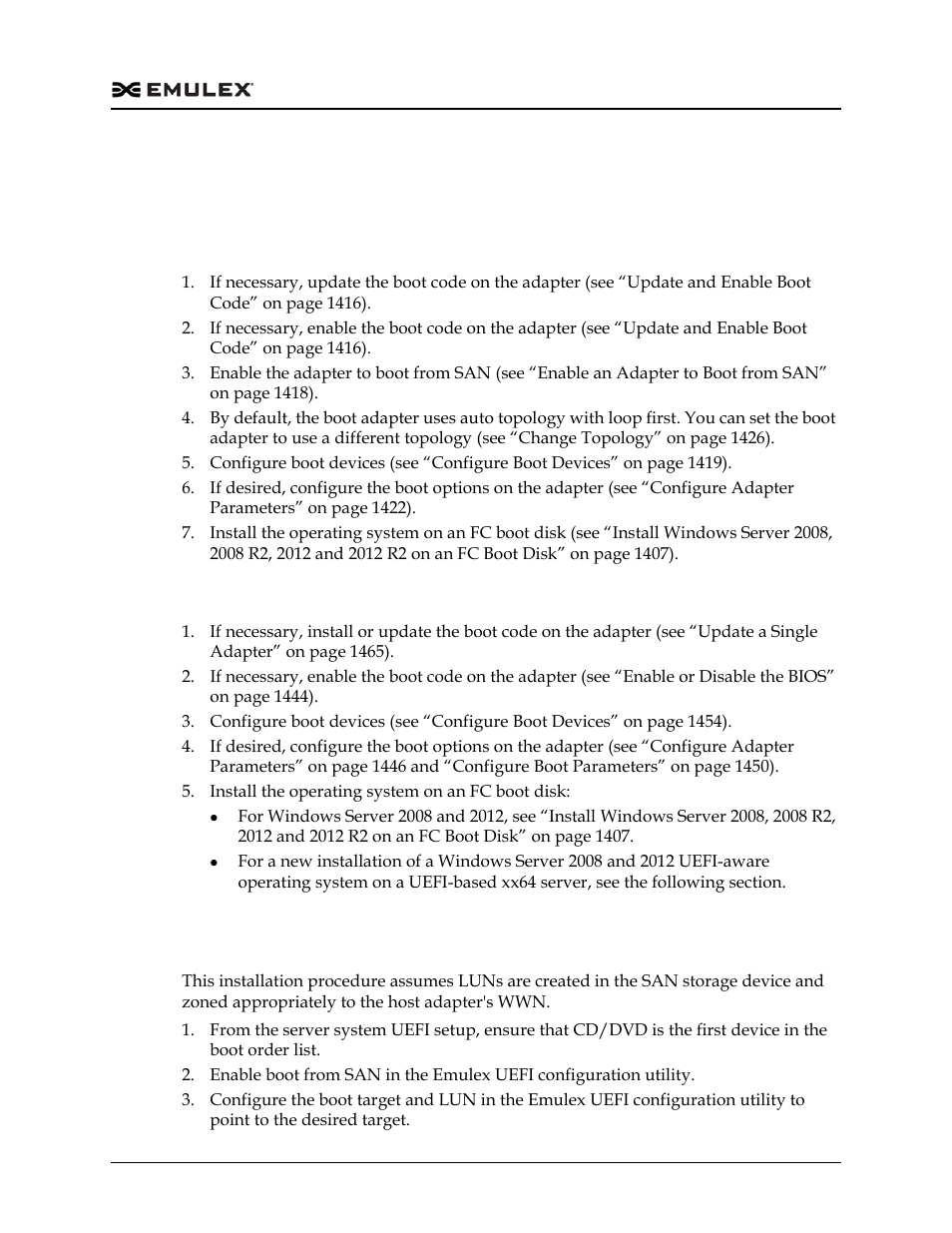 Windows server 2008, 2008 r2, 2012 and 2012 r2, Configure boot from san on windows (efi), Windows server 2008, 2008 r2, 2012 and 2012 r2 5 | Dell Emulex Family of Adapters User Manual | Page 1405 / 1815