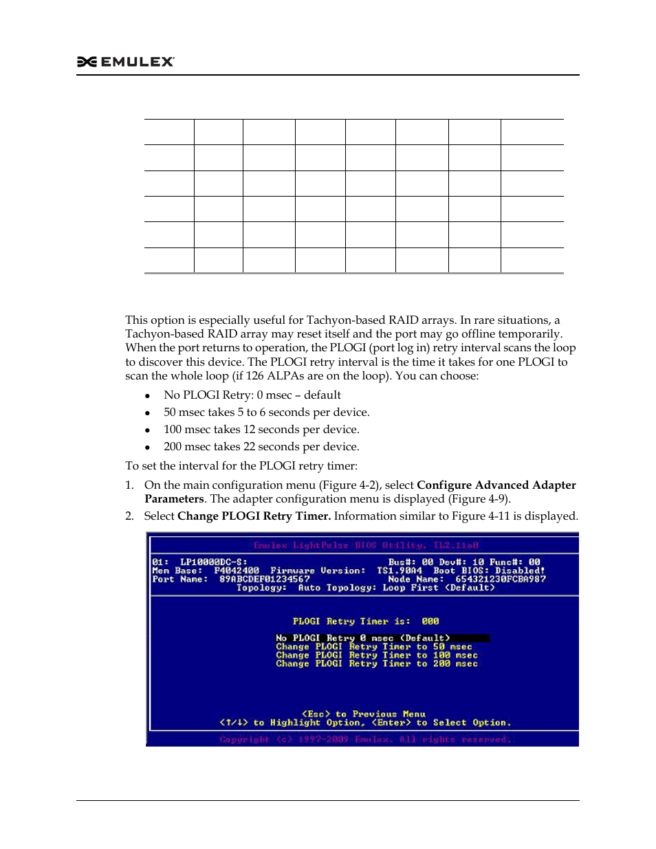 Change the plogi retry timer, Figure 4-11 | Dell Emulex Family of Adapters User Manual | Page 1425 / 1815