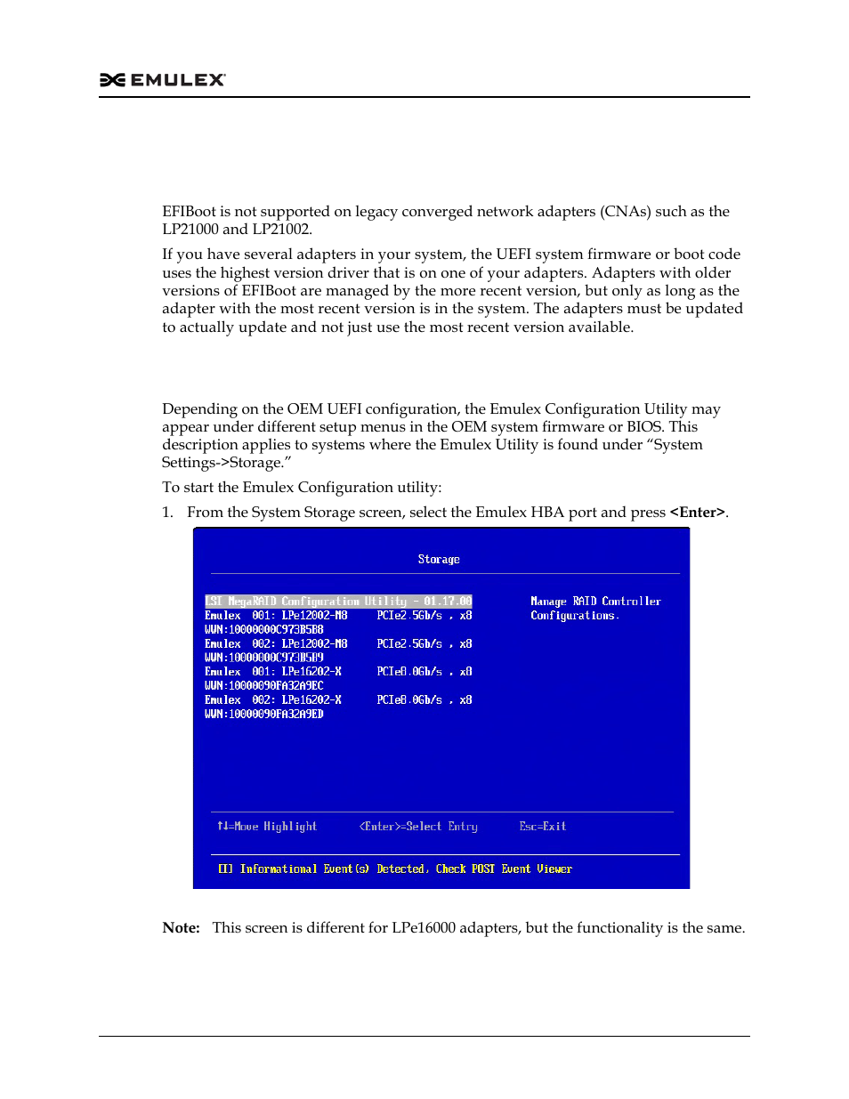 Start the emulex configuration utility, Start the emulex configuration utility 2, Figure 7-1 | Dell Emulex Family of Adapters User Manual | Page 1472 / 1815