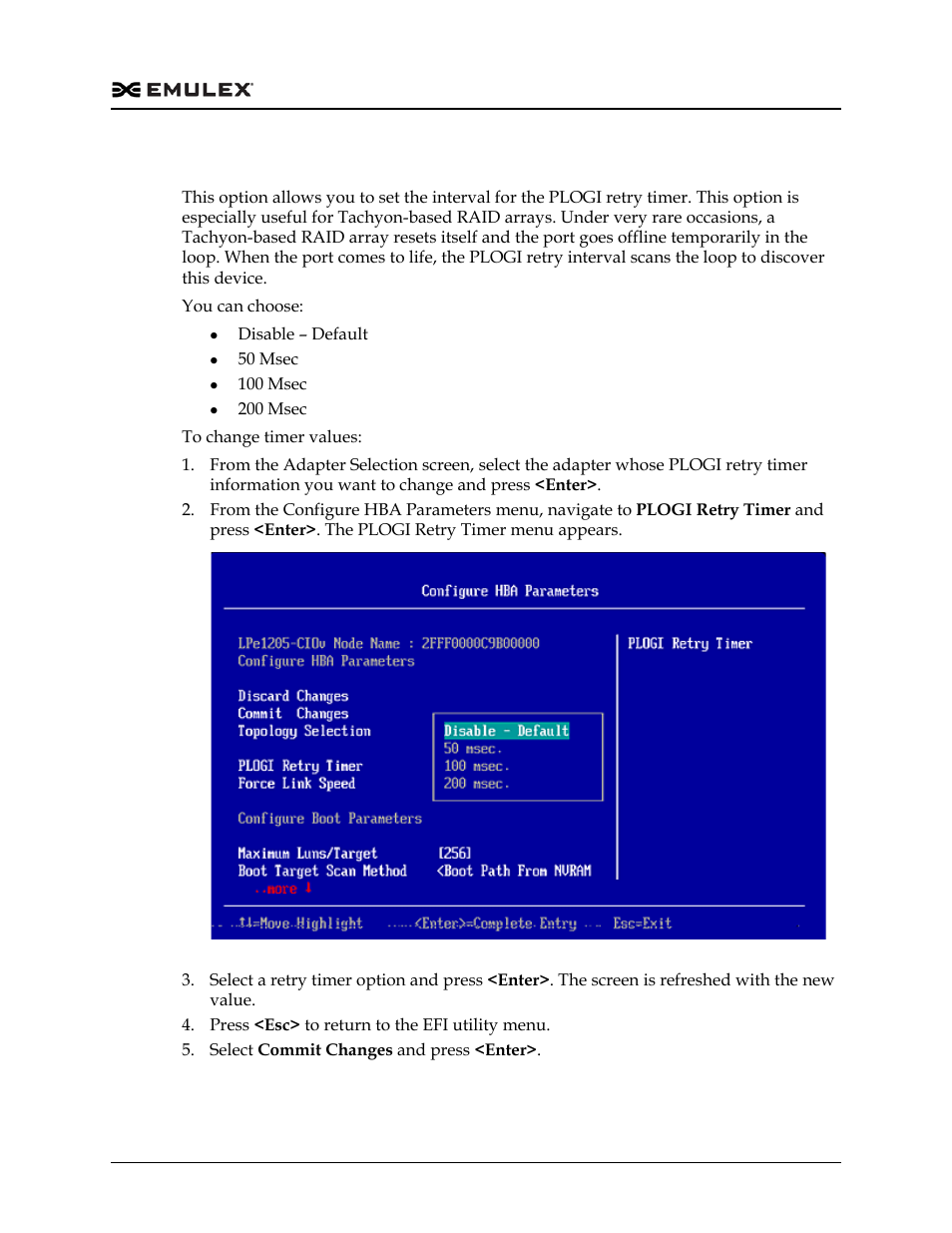 Change the plogi retry timer, Figure 7-16 | Dell Emulex Family of Adapters User Manual | Page 1484 / 1815
