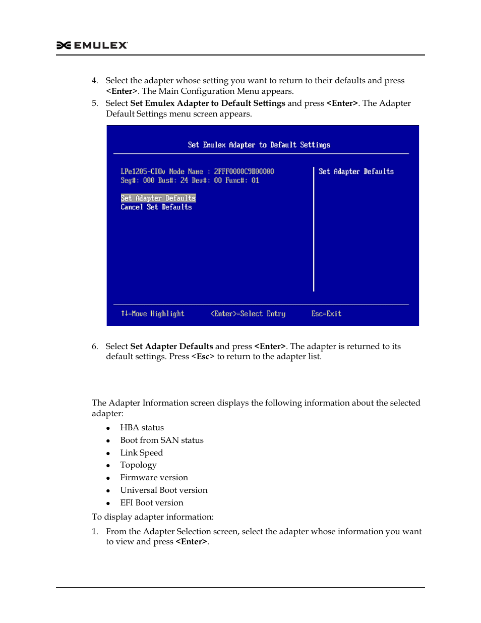 Display adapter information, Display adapter information 2, Figure 7-23 | Dell Emulex Family of Adapters User Manual | Page 1492 / 1815