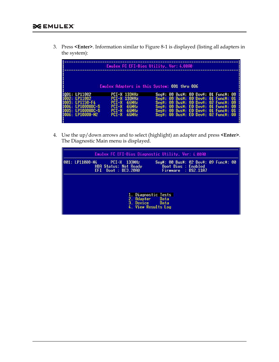 Figure 8-1, Figure 8-2 | Dell Emulex Family of Adapters User Manual | Page 1497 / 1815