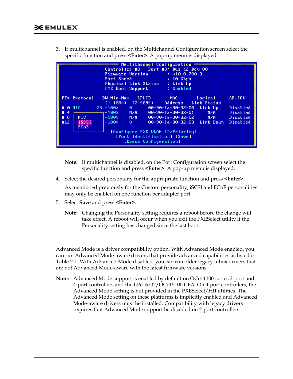 Advanced mode support, Figure 2-6, Ee “advanced mode | Dell Emulex Family of Adapters User Manual | Page 1523 / 1815