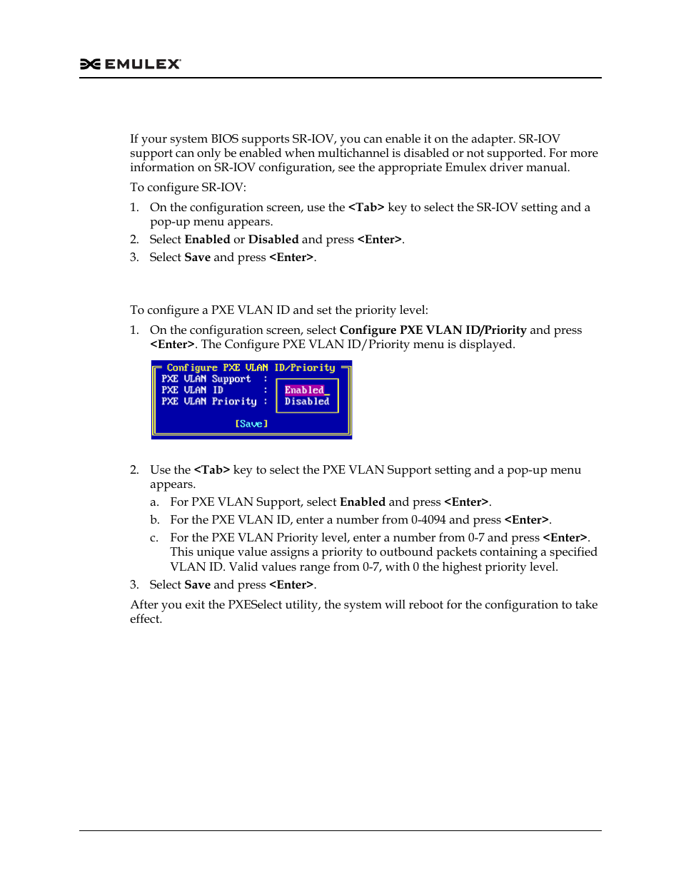 Configuring sr-iov, Configuring the pxe vlan id and priority, Figure 2-9 | Dell Emulex Family of Adapters User Manual | Page 1526 / 1815