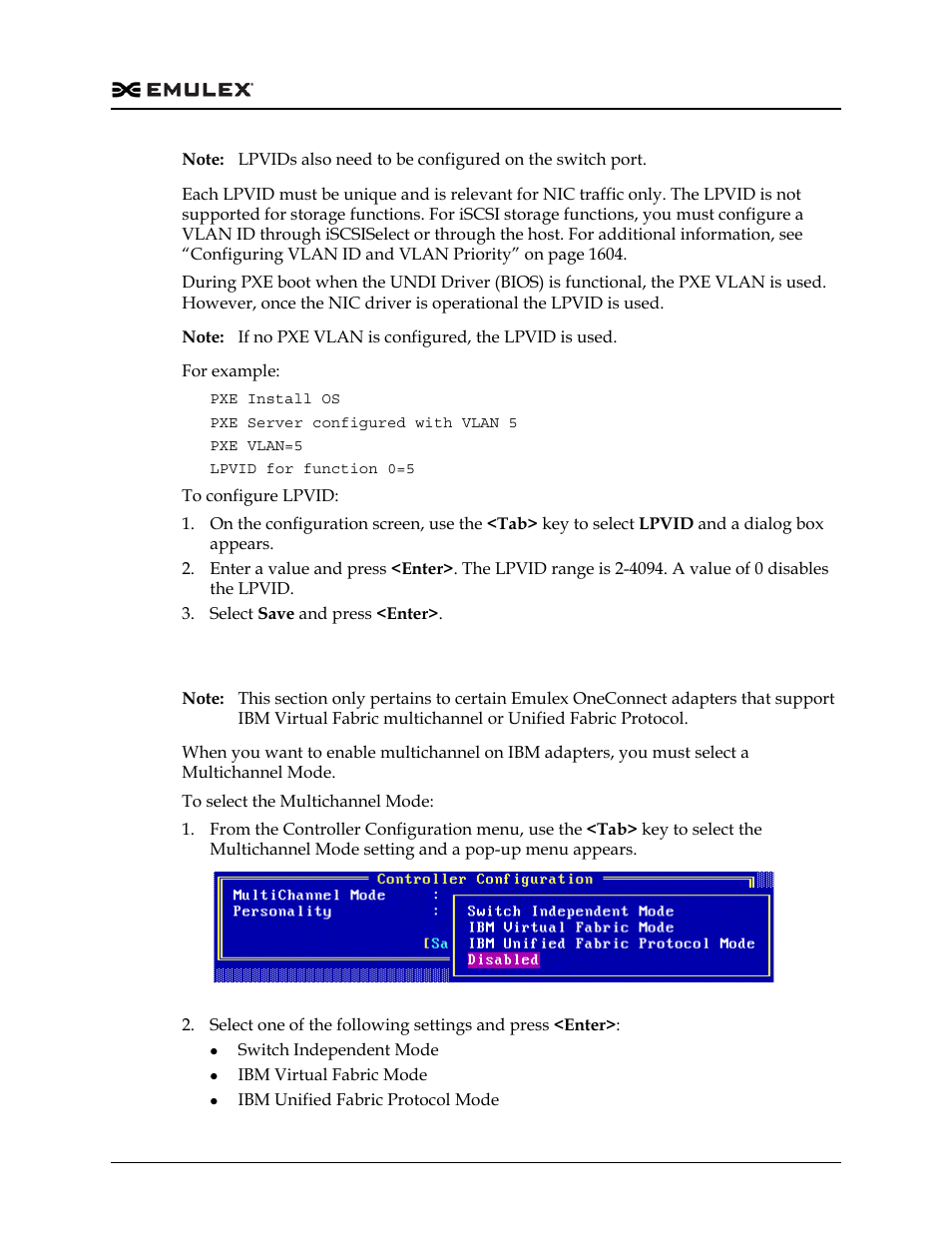 Configuring multichannel for ibm adapters, Figure 2-12, See “configuring multichannel for ibm | Fer to “configuring multichannel | Dell Emulex Family of Adapters User Manual | Page 1530 / 1815