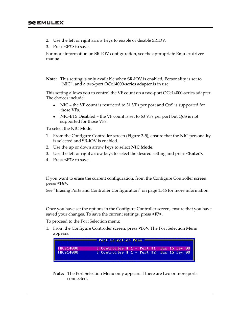 Configuring nic mode, Loading default settings, Selecting a port | Figure 3-6 | Dell Emulex Family of Adapters User Manual | Page 1542 / 1815
