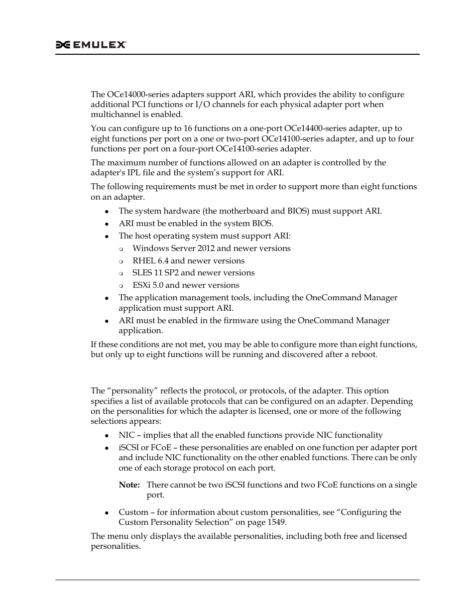 Configuring personality | Dell Emulex Family of Adapters User Manual | Page 1548 / 1815