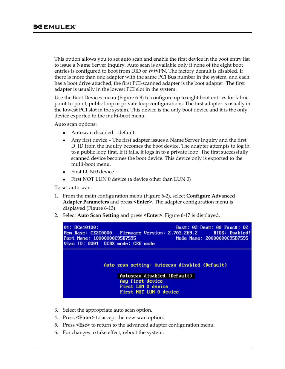 Setting auto scan, Figure 6-17 | Dell Emulex Family of Adapters User Manual | Page 1589 / 1815