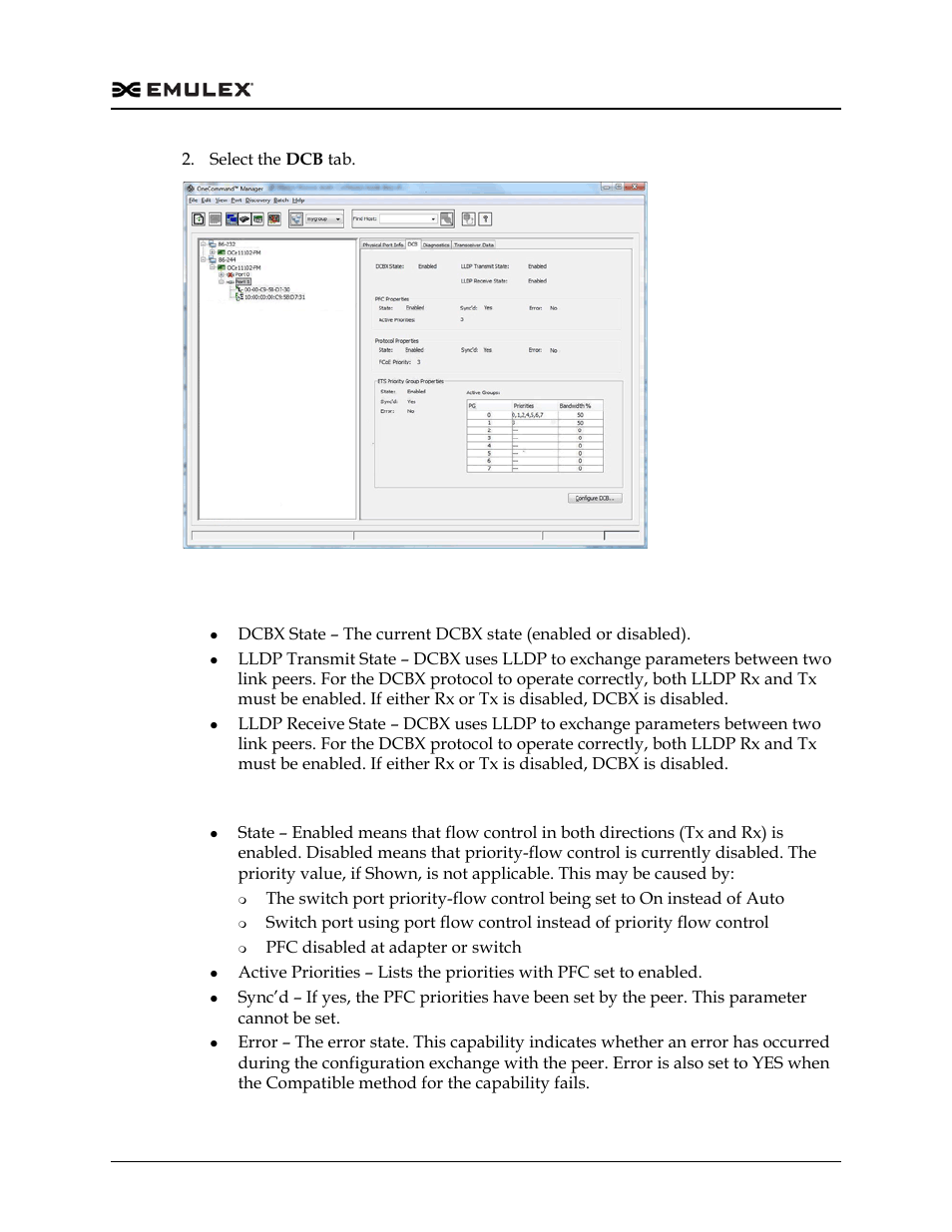 Dcb tab field definitions, Figure 8-32 | Dell Emulex Family of Adapters User Manual | Page 159 / 1815