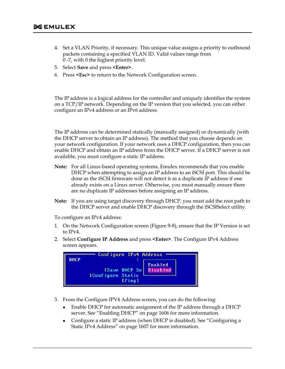Configuring the ip address, Configuring the ipv4 address, Figure 9-11 | Ion, see “configuring the ip address | Dell Emulex Family of Adapters User Manual | Page 1605 / 1815