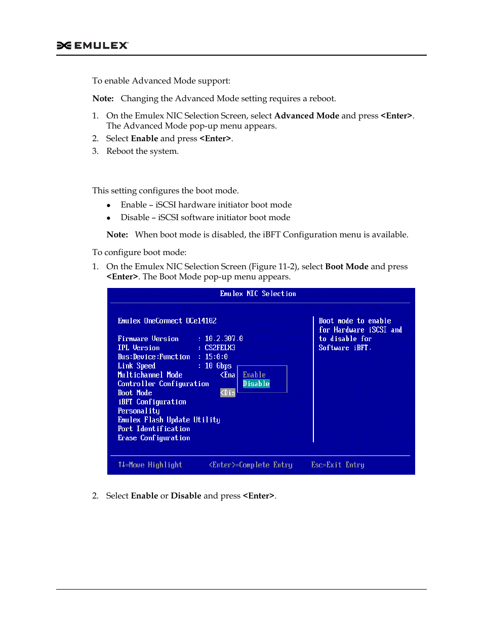 Configuring boot mode, Figure 11-3, E “configuring boot mode” on | Dell Emulex Family of Adapters User Manual | Page 1629 / 1815